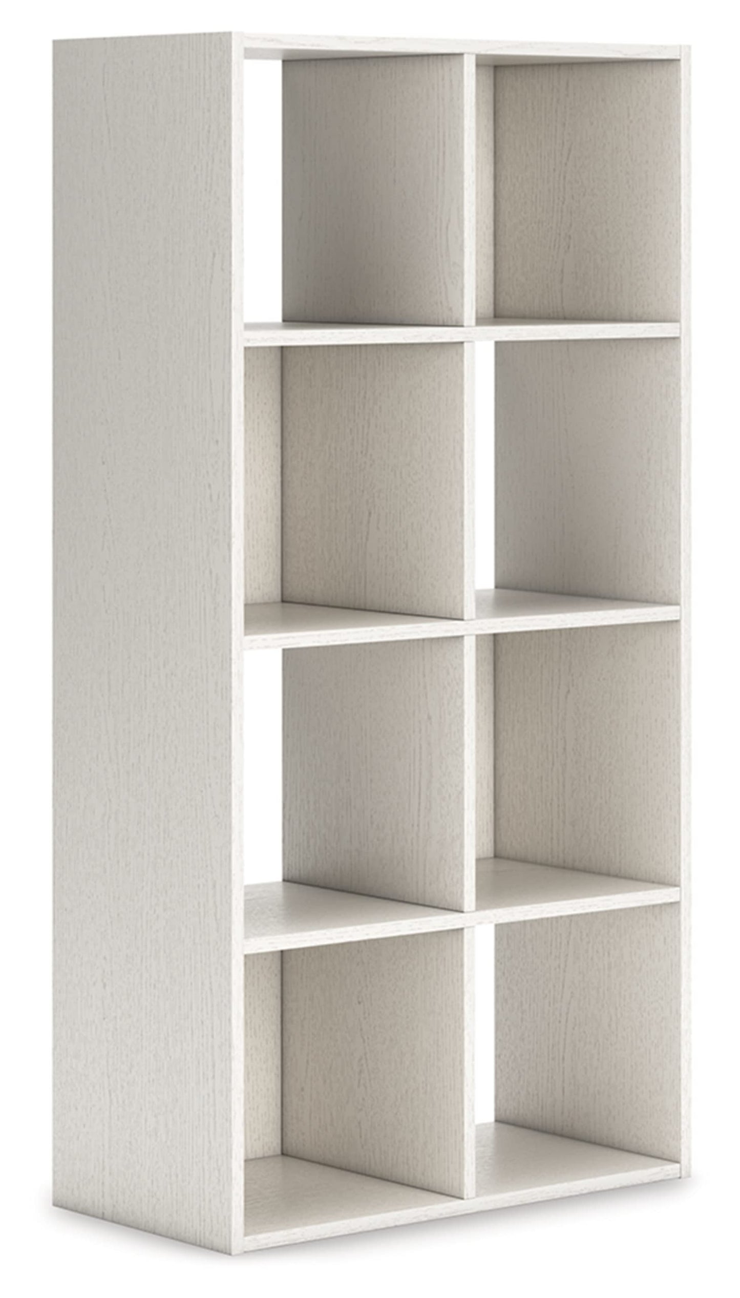 Signature Design by Ashley Aprilyn Farmhouse 8 Cube Storage Organizer or Bookcase, Whitewash - WoodArtSupply