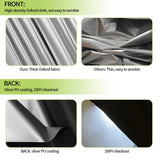 Blackout Blind Curtains, Portable 100% Blackout Shades, 78" x 59" Black Out Blinds for Window, TemporaryWindow Cover with Hook and Loop Tape for Travel Bedroom Nursery Cars RUGLAMZHIP