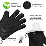 KITCHEN PERFECTION Silicone Smoker Oven Gloves -Extreme Heat Resistant BBQ Gloves -Handle Hot Food Right on Your Smoker Grill Fryer Pit|Waterproof Oven Mitts Grill Gloves |Superior Value Set+3 Bonuses Kitchen perfection