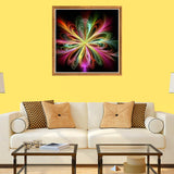 Bimkole 5D Diamond Painting Kits Flowers Glitter Leaves, Full Drill Abstract DIY Rhinestone Embroidery Set Paint with Diamonds Art by Number Kits Cross Stitch Home Wall Craft Decoration (12x12inch) Bimkole