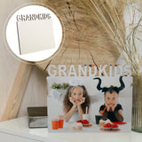 EXCEART Sublimation Picture Frame Blanks Grad Blank Photo Frame Sublimation Blank Photo Frame Grandkids Picture Frame Decorations for Home Sublimation Photo Frame self Made Accessories EXCEART