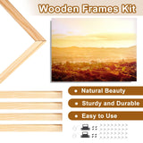 uxcell 2 Pcs DIY Canvas Stretcher Bars, 6 x 6 Inch Canvas Frame Wooden Frames Kit Sturdy Stretcher Frames for Oil Paintings Prints Posters uxcell
