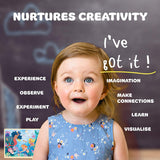 MoinKidz 48 Piece Puzzles for Kids Ages 3-5, Fun Mermaid Wooden Jigsaw Puzzles for 3 Year Old with Unique Puzzle Pieces, Preschool Toddler Puzzles Ages 4-8 with Puzzle Tray MoinKidz