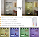 Maotifeys 64" Glass Cabinet, 4 Shelves Glass Display Cabinet with LED Lights, Glass Storage Cabinet with 2 Doors, Curio Cabinet Toy Organizers Rack, Display Shelf, Kids Bookshelf for Bedroom, Black Maotifeys