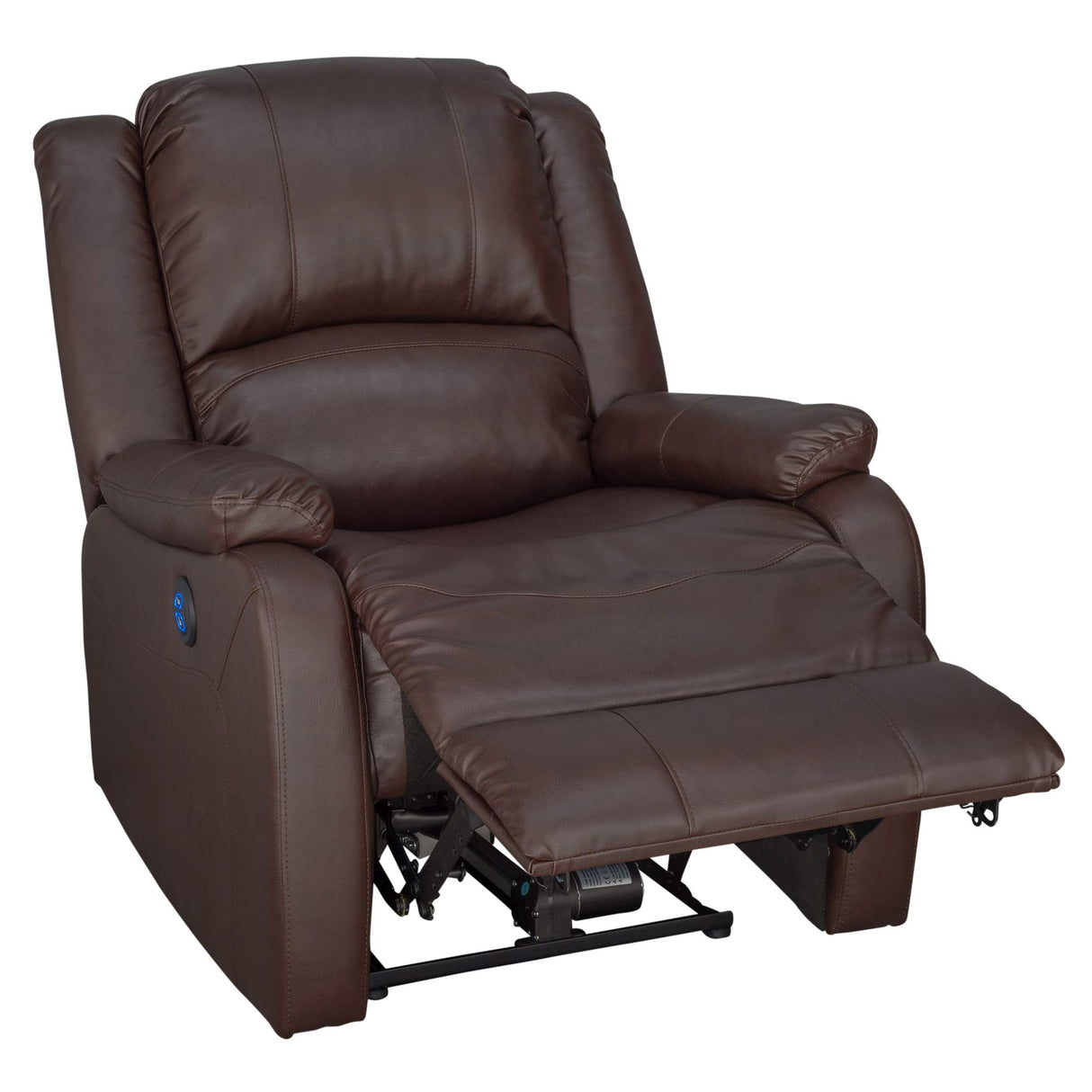 RecPro Charles Collection | 30" Powered Zero Wall Recliner | Wall Hugger Recliner | RV Living Room (Slideout) Chair | Mahogany, 1-Pack RecPro