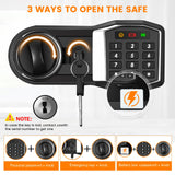 3.0 Cub Large Home Safe Fireproof Waterproof, Digital Firep roof Safe Box With Fireproof Bag, Combination Lock and Alarm Systerm, Fire Safes for Home Documents Money Valuables Bukumo