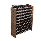 fdjamy Wine Rack Cabinet Freestanding for Floor Wooden Stackable Storage Modular countertop Wood Wine Holder (100bottle) fdjamy
