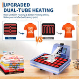 16x24 Heat Press, Digital Professional Sublimation Machine, Fast Heating, Industrial Quality with Adjustable Pressure Industrial Digital Heat Press Machine Sublimation for T-Shirt, Blue ExploreHorizon