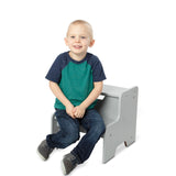 Melissa & Doug Kids Furniture Wooden Step Stool - Gray Melissa & Doug