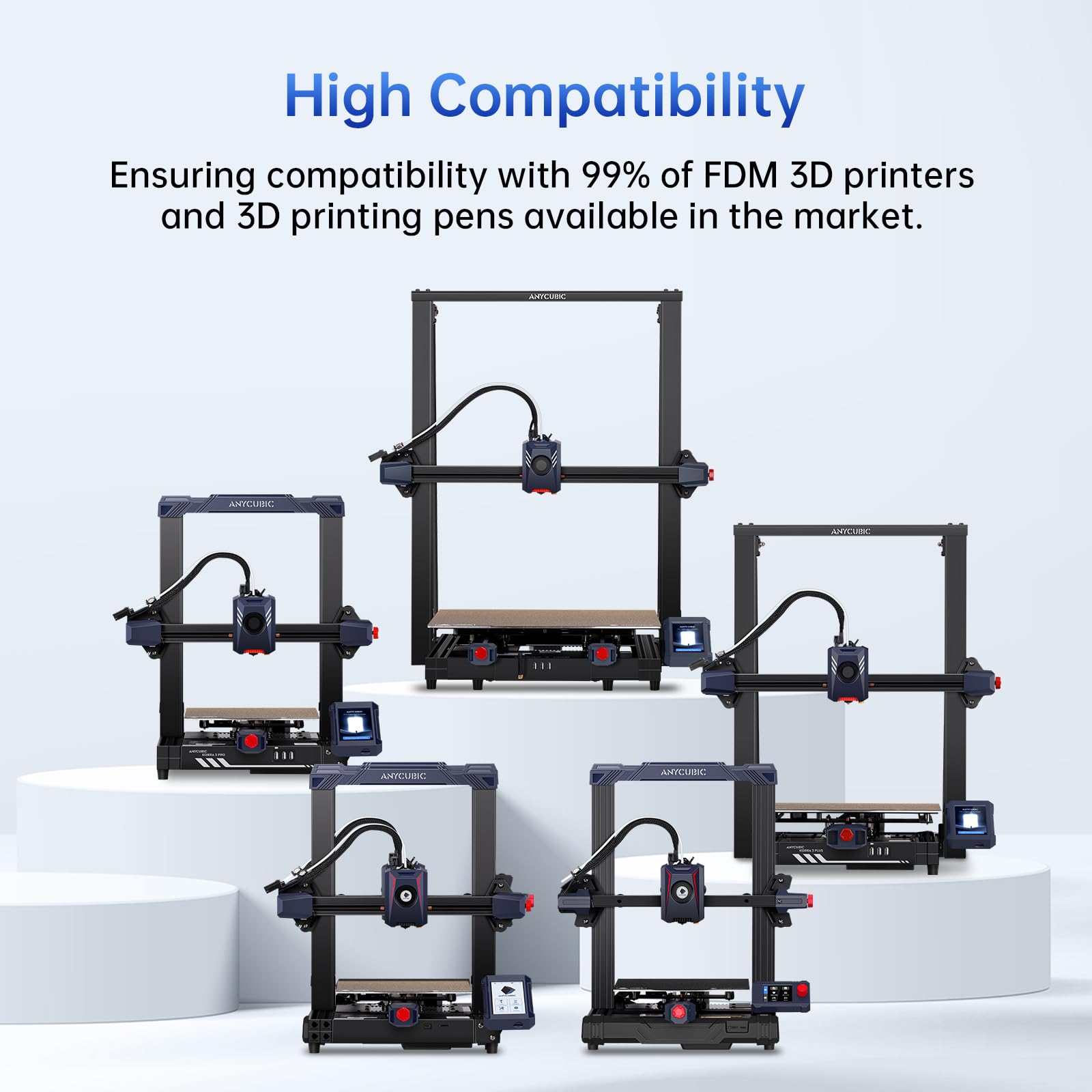 ANYCUBIC PLA Plus (PLA+) 3D Printer Filament 1.75mm, High Toughness 3D Printing Filament, Dimensional Accuracy +/- 0.02mm, Print with Most FDM 3D Printers, 1KG Spool, Gray - WoodArtSupply