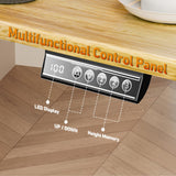 XINYAO Electric Standing Desk Height Adjustable Computer Desk, 48 Inches Sit Stand Desk Workstations with Hook, Ergonomic Table for Home Office Ajustable Height Table with Wheels XINYAO