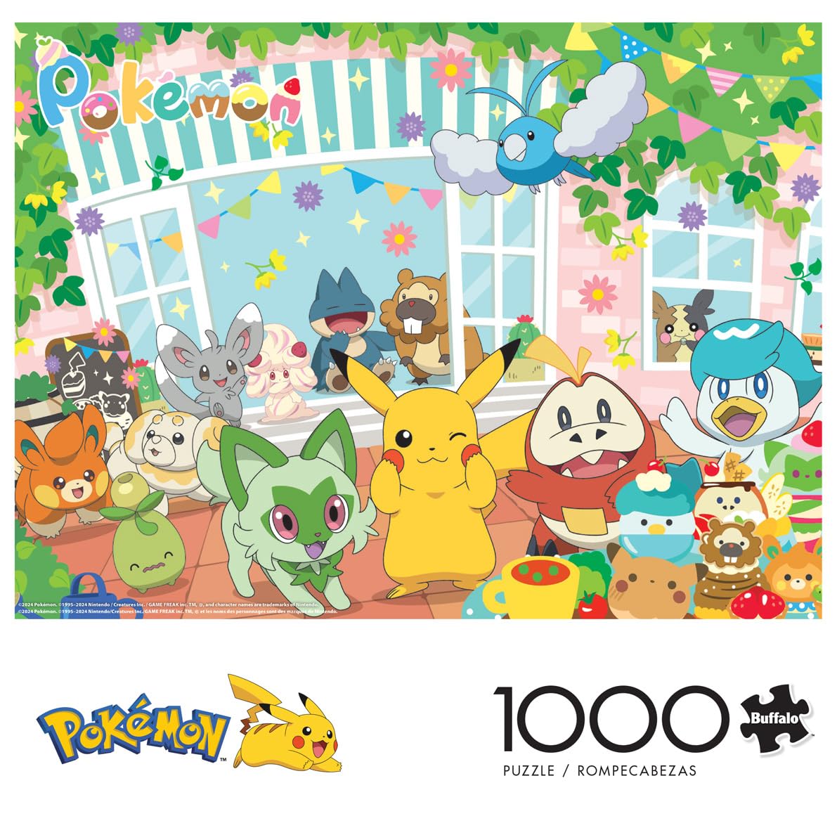 Buffalo Games - Pokemon - Happy Cafe - 1000 Piece Jigsaw Puzzle for Adults -Challenging Puzzle Perfect for Game Nights - Finished Size is 26.75 x 19.75 Buffalo Games