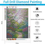Eiazuiks Diamond Painting Kits for Adults, Landscape 5D DIY Diamond Art Kits Full Drill Diamond Dots for Gift Wall Decor and Relaxation Gem Arts 12x16 inch Eiazuiks