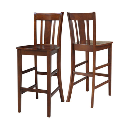 International Concepts San Remo Stool Barstool, Espresso - WoodArtSupply