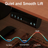 Monomi Electric Standing Desk, 55x28 Inches Adjustable Height Desk, Home Office Sit Stand Up Desk (Black Frame/Cherry Top) Monomi