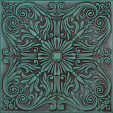 A La Maison Ceilings R139 Spanish Silver Foam Glue-up Ceiling Tile (129.6 sq. ft./Case) Pack of 48, Antique Green À LA MAISON CEILINGS