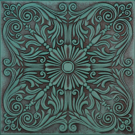 A La Maison Ceilings R139 Spanish Silver Foam Glue-up Ceiling Tile (129.6 sq. ft./Case) Pack of 48, Antique Green À LA MAISON CEILINGS