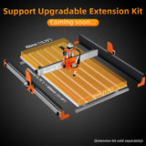 FoxAlien CNC Router Machine Masuter 3 with Steel Wheels, 3-Axis Engraving Milling Machine 15.75” x 15.75” x 3.74” Working Area for Wood Acrylic MDF Nylon Carving Cutting FoxAlien