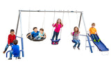 XDP Recreation Free N' Swing Swing Set, Gray, 91"D x 168"W x 74"H XDP RECREATION