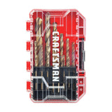 CRAFTSMAN 14-Piece Gold Oxide Drill Bit Set for Wood, Plastic, or Metal (CMAM2214) Craftsman