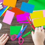 KUUQA 6 Pcs Kids Safety Scissors Art Craft Scissors Set for Kids and Students Paper Construction Supplies KUUQA