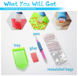 MRMIOOM 5D Christmas Diamond Painting Kits for Adults, DIY Christmas Deer Diamond Art Kits for Beginners, Full Round Rhinestone Gem Art Crafts Paintings for Home Wall Decor 12"x16" MRMIOOM