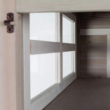 TRIXIE Outdoor Cat House, Weatherproof 3-Story Cat House with Multiple Levels, Doors & Windows with Latches, Outdoor Shelter for Cats, Brown/White Fir Wood TRIXIE