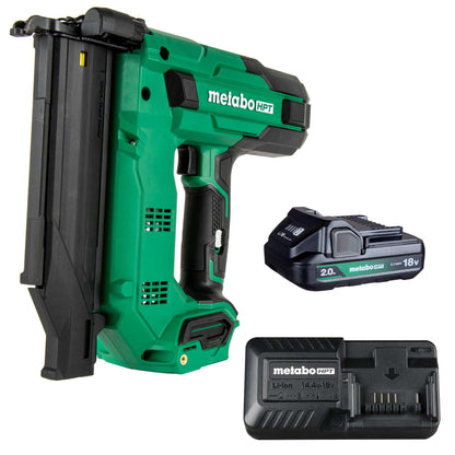 Metabo HPT 18V MultiVolt™ 18-Ga Compact Cordless Brad Nailer Kit, Includes 1-18V 2.0 Ah Battery, NT1850DG - WoodArtSupply