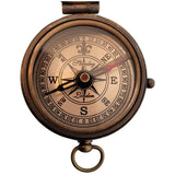 Engraved Compass Personalized | Brass Pocket Compass Gifts for Men, Him, Son, Husband, Grandson, Boys | Engravable Antique Gift Compasses for Graduation, Baptism, Confirmation (Behind You) Stanley London
