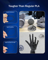 DURAMIC 3D PETG Filament 1.75mm Black, 3D Printing Filament 1kg Spool(2.2lbs), Black Filament 1.75mm Dimensional Accuracy +/- 0.05 mm Non-Tangling Non-Clogging Non-Stringing DURAMIC 3D