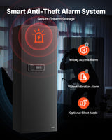 VEVOR 6-8 Gun Safe, Long Gun Cabinet for Rifles and Pistols, Quick Access Rifle Safe with 3 Ammo Slots and 2 Adjustable Racks, Large Digital Cabinet with Key and Password Lock VEVOR