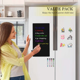 OUCPC Black Blank Car Magnets with 40 mils, 2 Pack 24” x 12” Car Magnets and Decals, Rounded Corners Car Door Magnets, Magnet for Car to Advertise Business, Prevent Car Scratches & Dents OUCPC