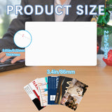 150 Pcs Sublimation Business Card Blanks Metal Bulk Aluminum Double Sides Name Cards Sublimation Blanks Products Heat Press Transfer Desk White sublimation business cards blank 3.4 x 2.1 x 0.01 Inch LaiHiulaan