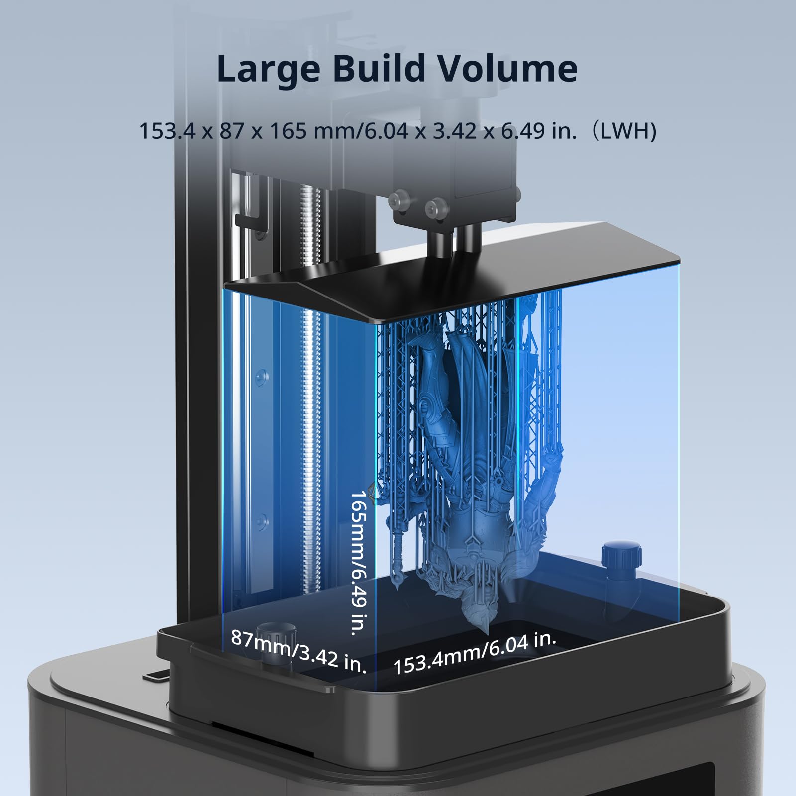 ANYCUBIC Photon Mono 4 Ultra 10K Resin 3D Printer, 7'' HD Mono Screen and COB Light Source, 120mm/h Fast Printing, Intelligent Detection, 6.04''x3.42''x 6.49'' Printing Size - WoodArtSupply