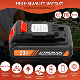2 Packs 3.5Ah 20v Replacement Battery for Black&Decker Lithium-ion Battery Compatible with Black and Decker & Stanley & Porter Cable 20-Volt Battery Cordless Power Tools Touyeet