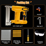JOJOCY 18 Gauge Cordless Brad Nailer, 2-in-1 Battery Powered Stapler/Nail Gun, Drives 2" Nails for Upholstery & Woodworking (Tool Only) (for Dew-alt 20V) JOJOCY