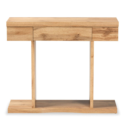 Baxton Studio Otis Console Tables, Oak Brown