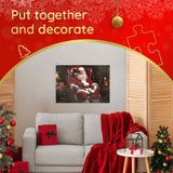 Trefl Classic Santa 500 Piece Jigsaw Puzzle 27"x19" Print, DIY Puzzle, Christmas Jigsaw, Creative Fun, Classic Puzzle for Adults and Children from 12 Years Old Trefl