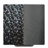 SAHVAIM PEO PET Build plate for Adventurer 5M/5M pro/Ender 3/3 Pro/Ender 3 S1/Ender 3 V2 Neo/Ender 3 Neo 3D Printer, Diamond PEO+Carbon Fiber PET Spring Steel Sheet 235 x 235 mm 3D Printer Platform. SAHVAIM