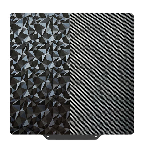 SAHVAIM PEO PET Build plate for Adventurer 5M/5M pro/Ender 3/3 Pro/Ender 3 S1/Ender 3 V2 Neo/Ender 3 Neo 3D Printer, Diamond PEO+Carbon Fiber PET Spring Steel Sheet 235 x 235 mm 3D Printer Platform. SAHVAIM