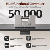 TIQLAB 48 * 24 Inch Standing Desk with Two Drawers, Stand Up Desk Adjustable Height, Electric Sit Stand Table with Storage Shelf and Splice Board, Black TIQLAB