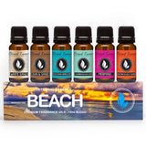 Eternal Essence Oils Beach Set of 6 Premium Fragrance Oils - Includes White Sand, Ocean Breeze, Honolulu Sun, Mermaid, Caribbean Escape, and Sun & Sand Scented Oils - 10ML Eternal Essence Oils