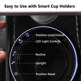 JIKFRIMA Power Zero Gravity Recliner Chair for Adults Breathable Leather Electric Recliners Adjustable Home Theater Seating with Smart Cup Holders, USB Ports, Hidden Arm Storage, Tray Table JIKFRIMA