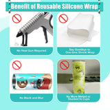 Hysagtek 2 x Sublimation Silicone Wraps for Tumblers 20oz Seamless Sublimation, Silicone Tumbler Wraps, Silicone Sleeves for Sublimation, with Gloves, Heat Tape for Sublimation Tumbler Heat Press Hysagtek