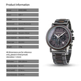 2win Engraved Personalized Wooden Watch for Boyfriend Customized Wooden Watches for Men Birthday Personalized Watch (A-for-Boyfriend) 2win
