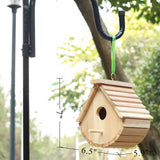 2 Pack Bird House Outside Wooden Bird House Set of 2, Hanging Birdhouses for Outdoor, Bluebird, Finch, Cardinals House (2Pcs) STARSWR