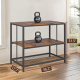 YDTOP 40-50 Gallon Fish Tank Stand,Heavy Duty Metal 40 Gallon Aquarium Stand 3-Tier Adjustable Storage Shelves for 40-50 Gallon Fish /Turtle/Reptile Tank-36.2*17.7*31.5" YDTOP