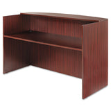 Alera ALE Valencia Series Reception Desk w/Counter,71w x 35 1/2d x 42 1/2h, Mahogany Alera