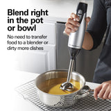 Hamilton Beach 4-in-1 Electric Immersion Hand Blender with Handheld Blending Stick, Whisk + 3-Cup Food & Vegetable Chopper Bowl, 2-Speeds, 225 Watts, Silver and Stainless Steel (59765) Hamilton Beach