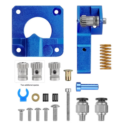 3D Printer Extruder for Ender 3 Dual Gear Filament Bowden Extruder, Aluminum Drive Feeder Upgrade Kit,Compatible with Creality Cr-10s Cr10s Pro Ender-3 Ender 3pro Ender 5 (Dual Gear Extruder) - WoodArtSupply